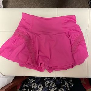 free people hot pink skirt